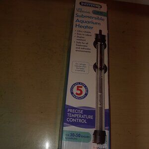 Submersible Aquarium Heater 30-50 Gallon 200 watt by Interpet Life Thermal